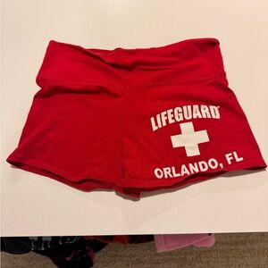 Women's Red Shorts